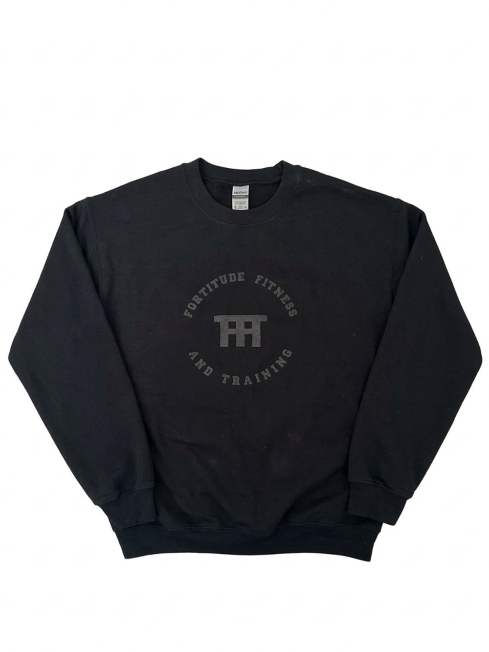 NWOT Women’s Fortitude Fitness Sport Oversized Sweater Black Cotton Athleisure